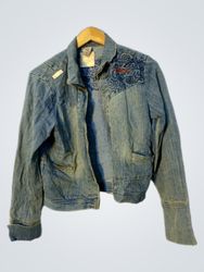 ROCKIES Denim Jacket with Embroidered Detail