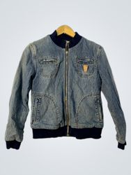 Linea Europa Denim Bomber Jacket