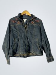Giacca di jeans Coldwater Creek con ricami