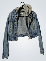Giacca di jeans con cappuccio