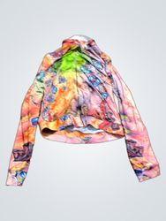CINEMA DONNA Zip-Up Hoodie with Colorful Print