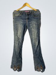 Apollo Girl Jeans with Embellished Hem