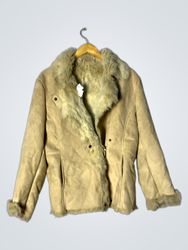 Tan Faux Fur Lined Jacket
