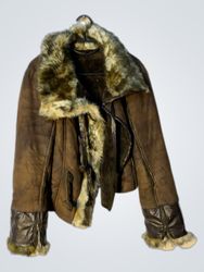 Brown Faux Fur Lined Jacket