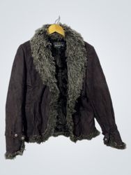 Orange D'or Faux Fur Lined Jacket