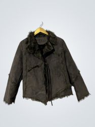 YAZZ Faux Fur Trim Jacket