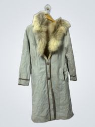 Women's Fur Collar Long Coat