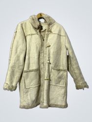 Crazy World Junge Mode L:42/44 Cream Duffle Coat