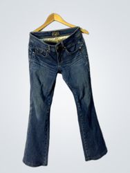 Vienas Jean Women's Blue Denim Flare Jeans