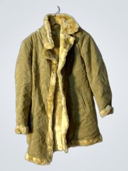 Festa Women's Faux Fur Lined Suede Coat