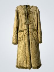 AOKE ZHIYI Faux Shearling Lined Duffle Coat