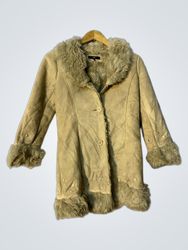 Jasper Conran Jeans Faux Fur Trimmed Coat