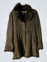 Emporio 288 by Fradi Women's Faux Fur Trimmed Coat
