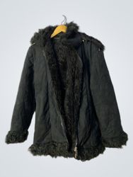 Black Faux Fur Lined Jacket