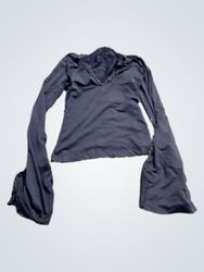 KKIRIKI Black Bell Sleeve Top