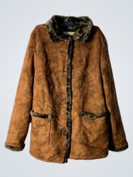 Brown Faux Fur Lined Jacket