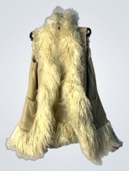 A&G Fur Trimmed Vest