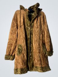 JIA YAO FASHION Hooded Brown Coat