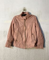 Vera Pelle Pink Leather Jacket