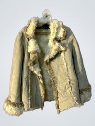 Atmosphere Faux Fur Lined Suede Jacket