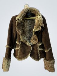 NBC Brown Faux Fur Lined Jacket