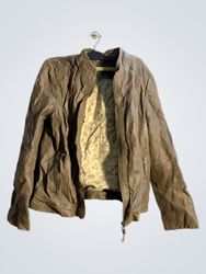 Garden Lamonte Brown Faux Leather Jacket