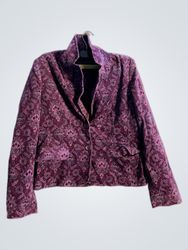 will smith purple patterned jacket