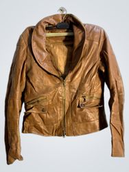 Glam Brown Leather Jacket