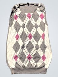 Stile Benetton Argyle-Strickweste