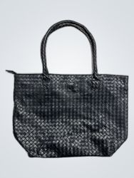Fendi Black Leather Tote Bag