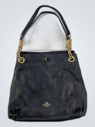 Coach Black Leather Handbag