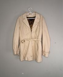 Wilson Leather Beige Trench Coat