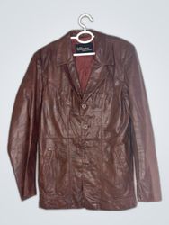 Wilson's Leather Burgundy Leather Jacket