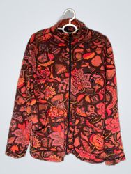 Chico's Floral Zip Jacket