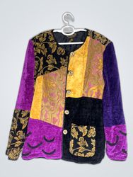 Alexis Patchwork Velvet Jacket