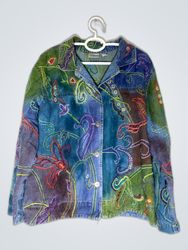 Chico's Embroidered Denim Jacket