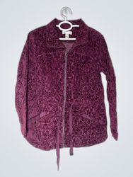 Christopher & Banks Purple Quilted Jacket