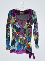 Desigual Patchwork Long Sleeve Top