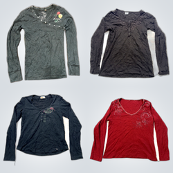 Y2K Long Sleeve Blouses