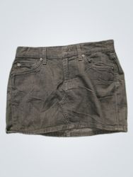 J Brand Schwarzer Denim Minirock