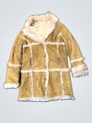 Tan Fur-Lined Coat