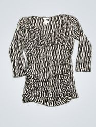 Striped Long Sleeve Blouse