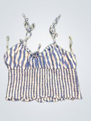 Gina Tricot Striped Crop Camisole