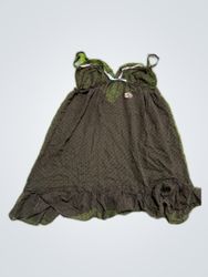 Gap Body Black Mesh Slip Dress