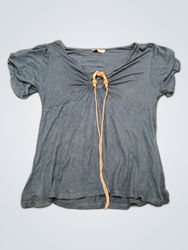 Atmosphere Navy Short Sleeve V-Neck Top