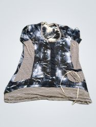 Marie Claire Boutiques Printed Short Sleeve Blouse