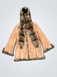 Trade VSL Mark Brown Faux Fur Hooded Jacket