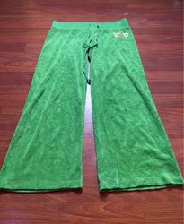 Green Velvet Pants