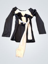 Cache Cache Black Long Sleeve Top