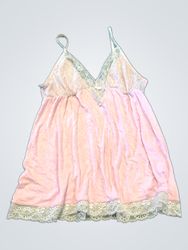 Pink Lace Trim Chemise
